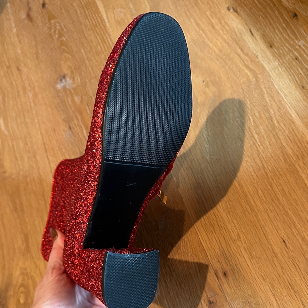 Red Glitter Ankle Boots - Picture 2 of 2